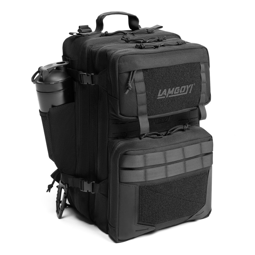 LAMGOYI กระเป๋าเป้ สายฟิตเนส GYM & HYROX Backpack 35L รุ่น TRAIN สีดำ (Black)