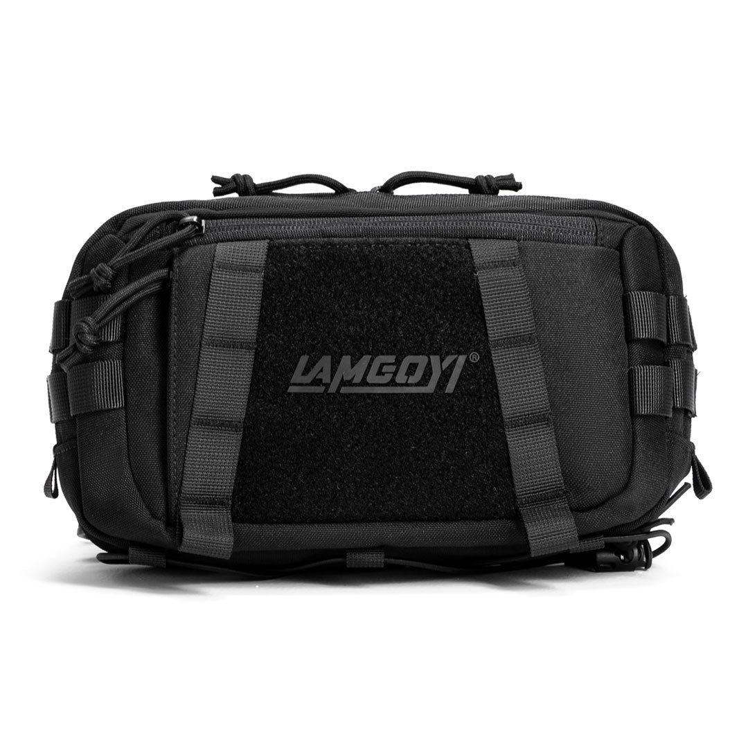 LAMGOYI กระเป๋าคาดอก สายฟิตเนส GYM & HYROX Chest Bag Cross Body รุ่น FORCE สีดำ (Black)