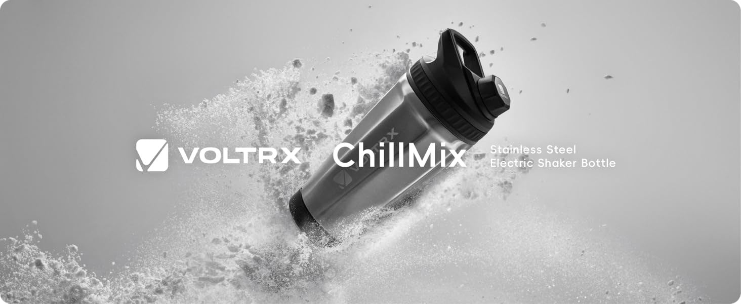 VOLTRX แก้วเชคโปรตีน ปั่นไฟฟ้า Stainless Steel Shaker ขนาด 500ML รุ่น CHILLMIX-7