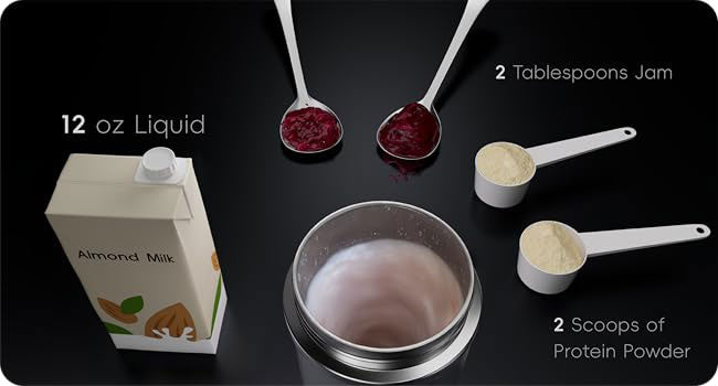 VOLTRX แก้วเชคโปรตีน ปั่นไฟฟ้า Stainless Steel Shaker ขนาด 500ML รุ่น CHILLMIX-14