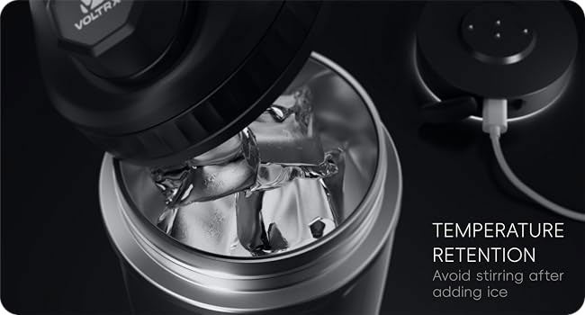 VOLTRX แก้วเชคโปรตีน ปั่นไฟฟ้า Stainless Steel Shaker ขนาด 500ML รุ่น CHILLMIX-15