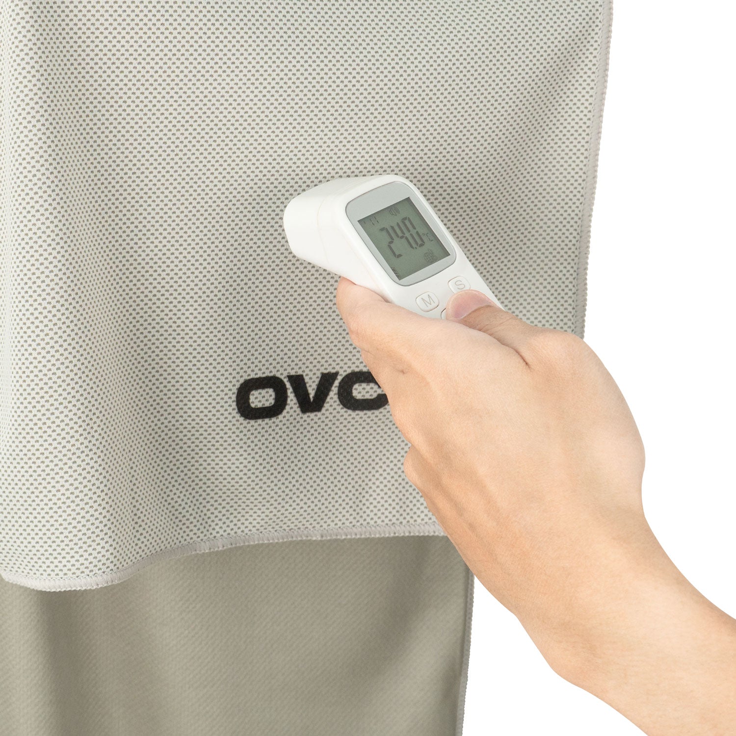 ผ้าเย็นลดอุณหภูมิ สำหรับฟิตเนส OVCM Cool Towel รุ่น OVCM-39-0004-GRAY-12