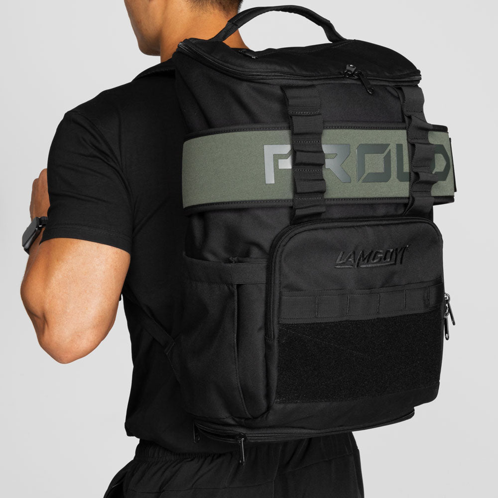LAMGOYI กระเป๋าเป้ สายฟิตเนส GYM & HYROX Backpack 25L รุ่น MOVE สีดำ (Black)-19