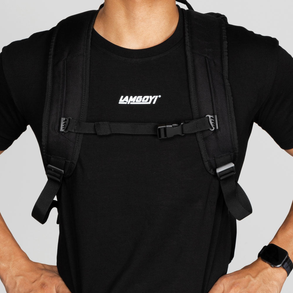 LAMGOYI กระเป๋าเป้ สายฟิตเนส GYM & HYROX Backpack 25L รุ่น MOVE สีดำ (Black)-21