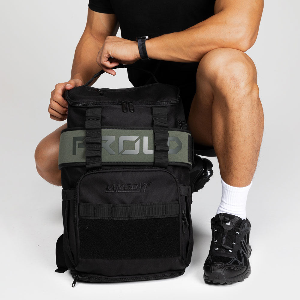 LAMGOYI กระเป๋าเป้ สายฟิตเนส GYM & HYROX Backpack 25L รุ่น MOVE สีดำ (Black)-23