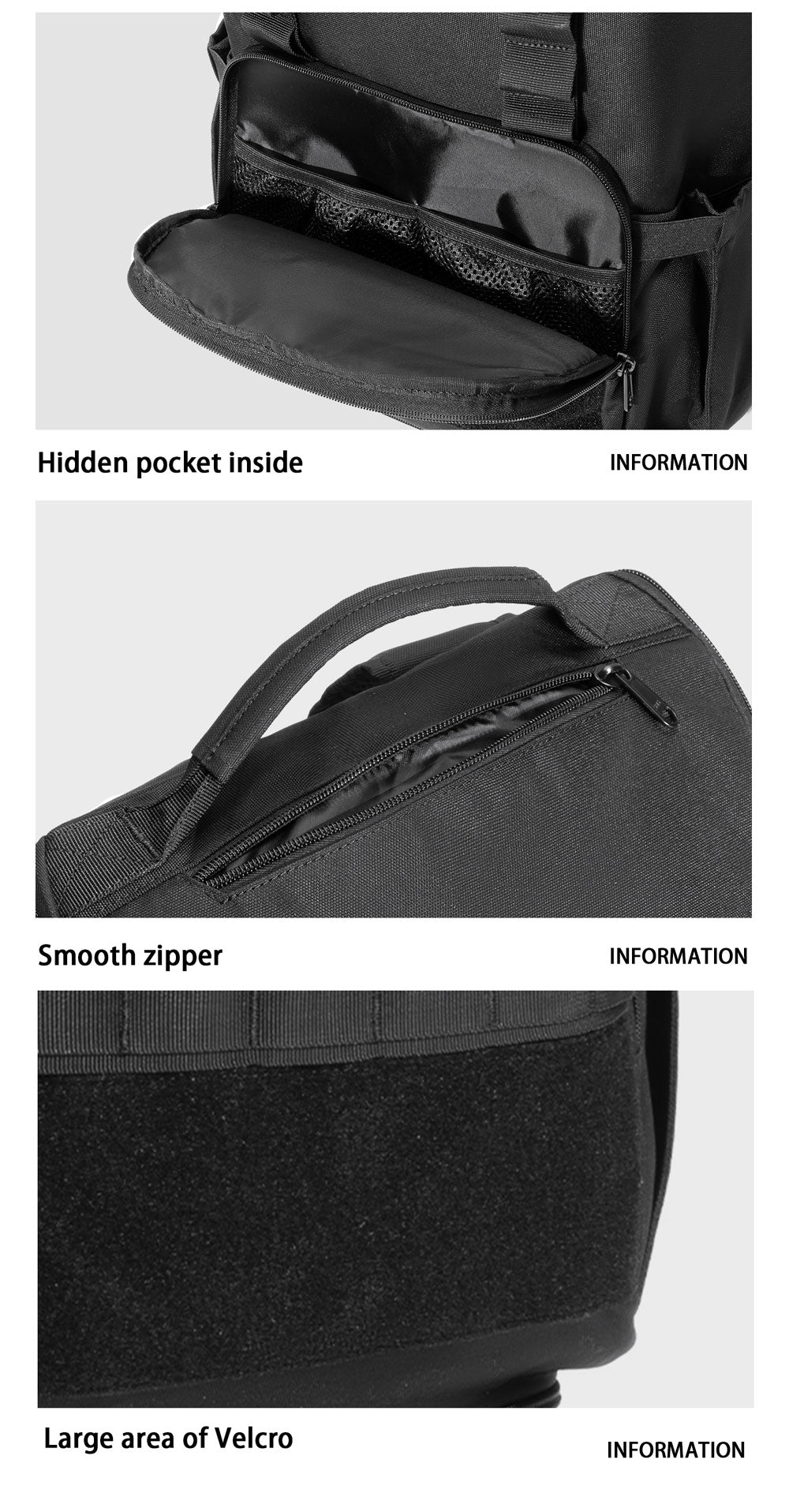 LAMGOYI กระเป๋าเป้ สายฟิตเนส GYM & HYROX Backpack 25L รุ่น MOVE สีดำ (Black)-5