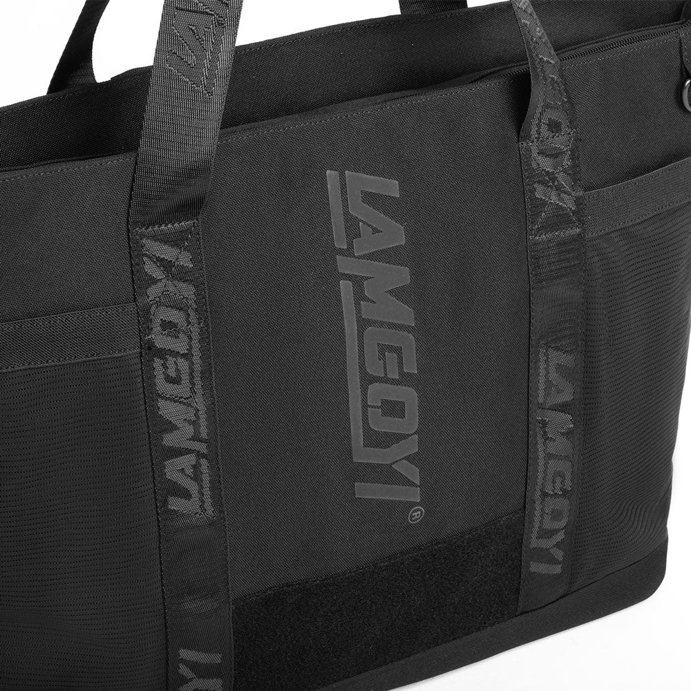 LAMGOYI กระเป๋าโท้ท สายฟิตเนส Fitness Tote Bag รุ่น FLOW สีดำ (Black)-4