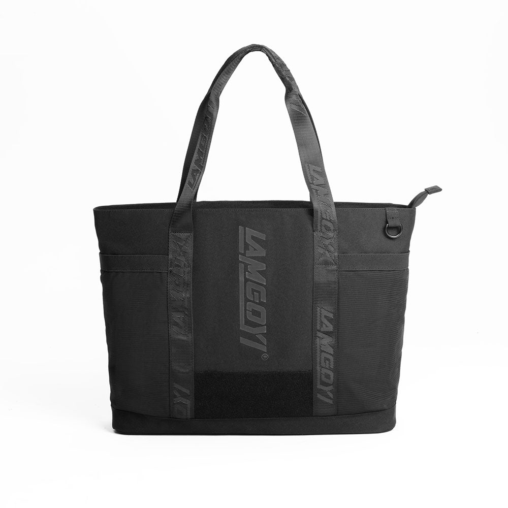 LAMGOYI กระเป๋าโท้ท สายฟิตเนส Fitness Tote Bag รุ่น FLOW สีดำ (Black)-6