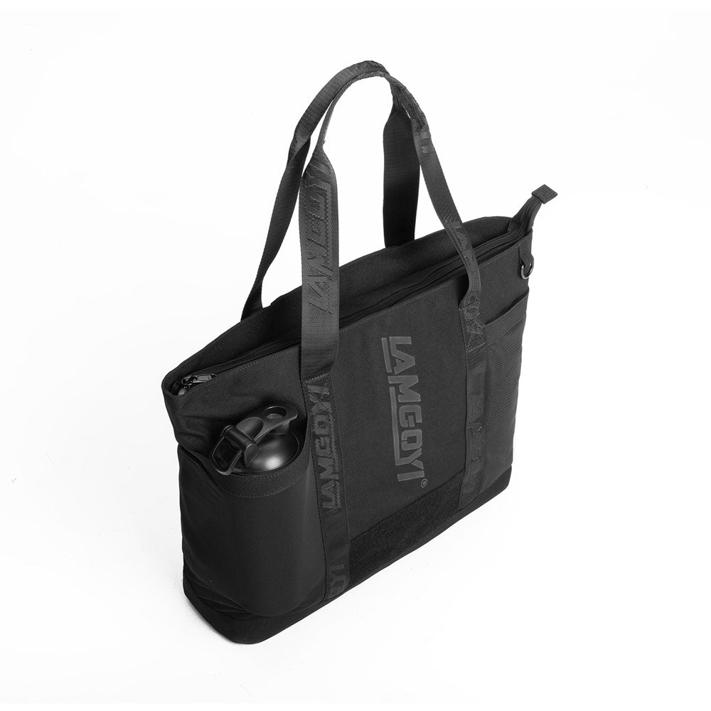 LAMGOYI กระเป๋าโท้ท สายฟิตเนส Fitness Tote Bag รุ่น FLOW สีดำ (Black)-8