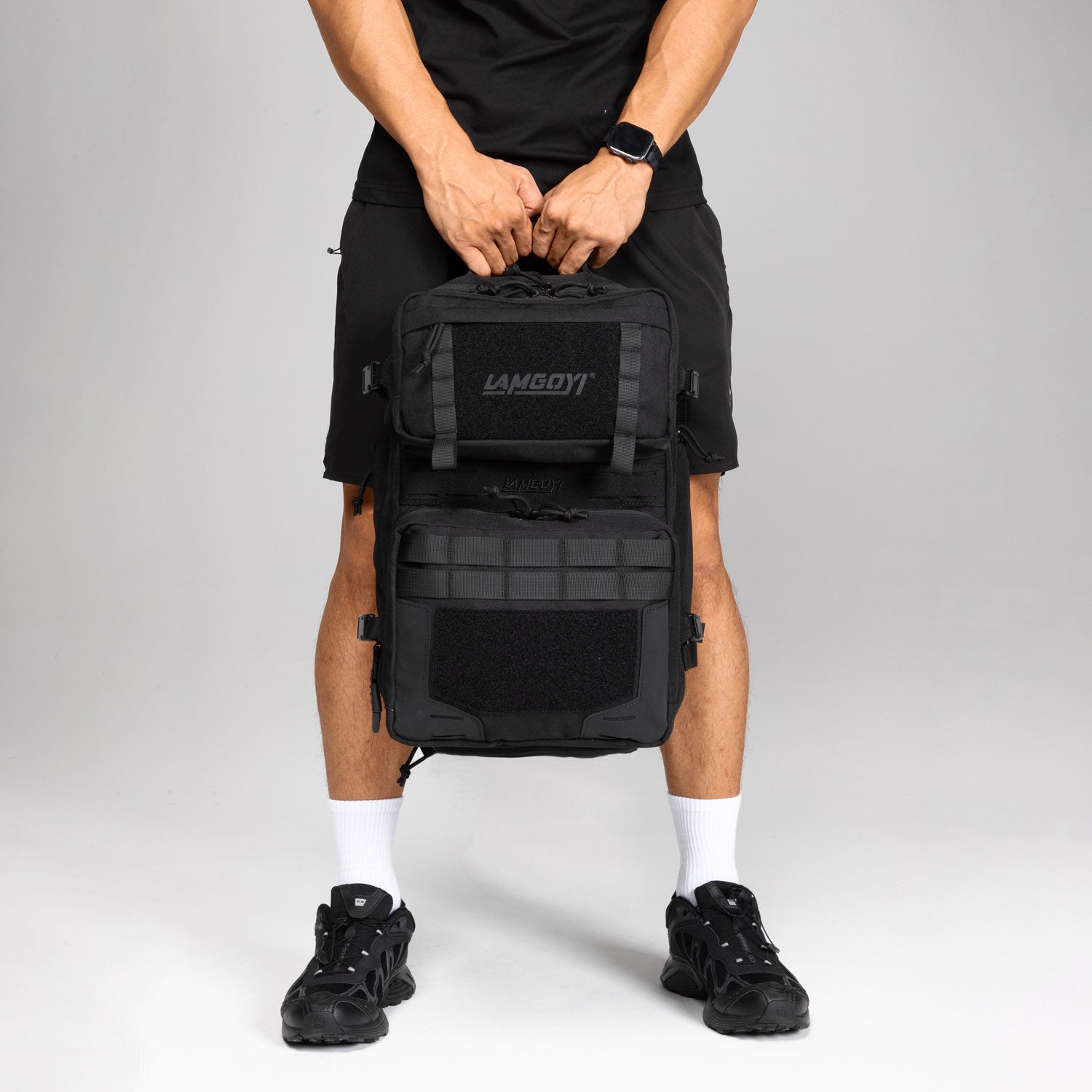 LAMGOYI กระเป๋าเป้ สายฟิตเนส GYM & HYROX Backpack 35L รุ่น TRAIN สีดำ (Black)-23