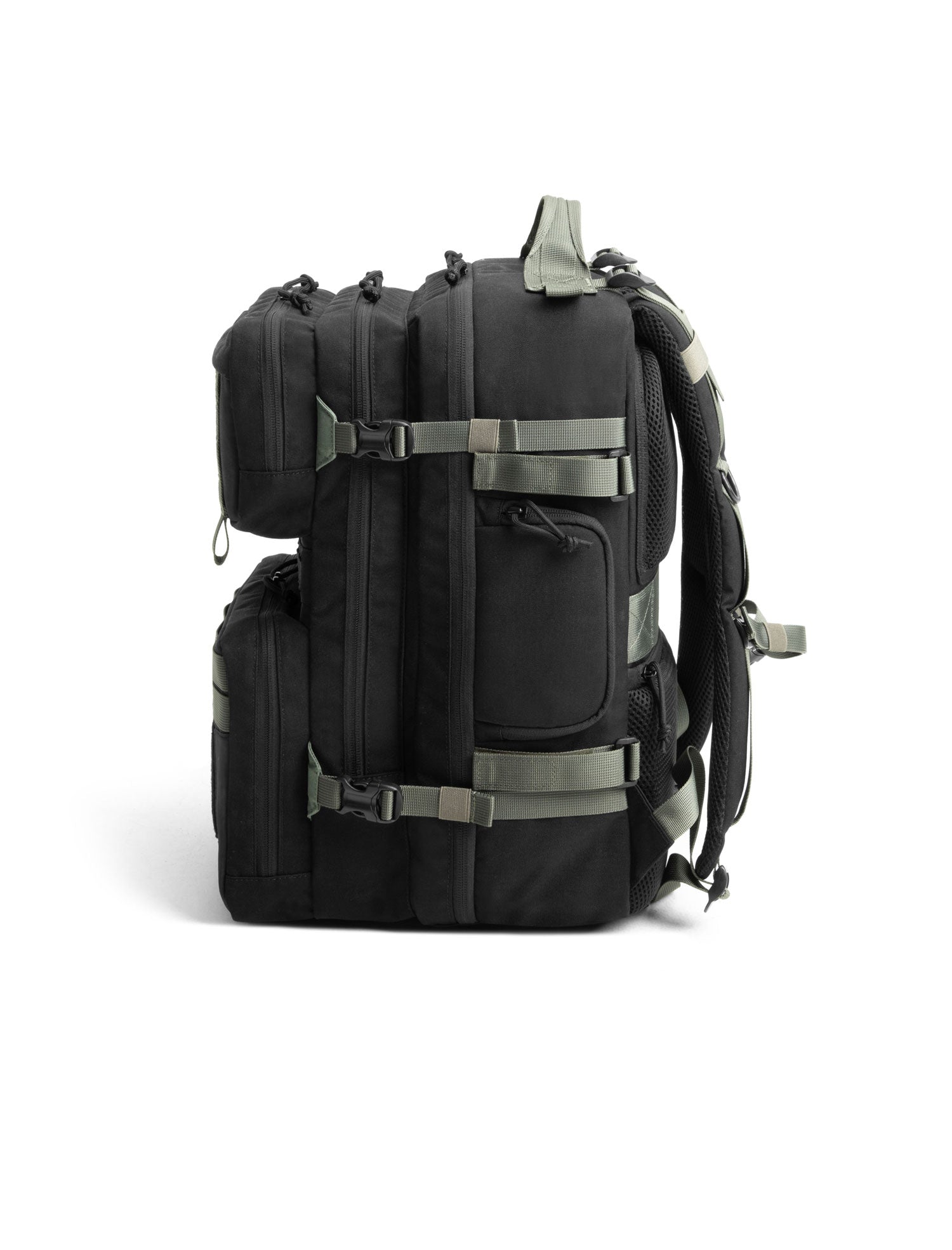 LAMGOYI กระเป๋าเป้ สายฟิตเนส GYM & HYROX Backpack 35L รุ่น TRAIN สีดำ-เขียว (Black-Green)-4