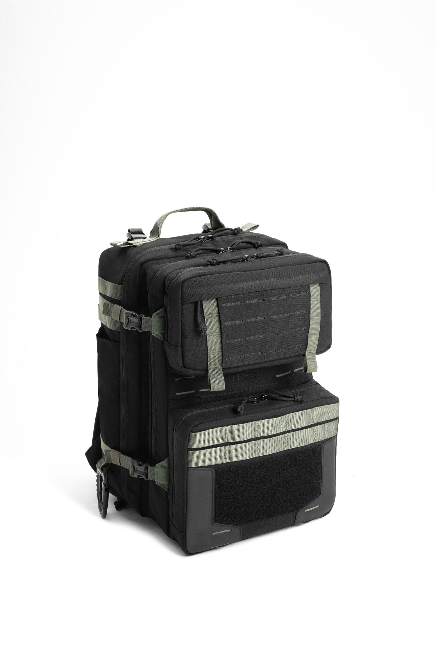 LAMGOYI กระเป๋าเป้ สายฟิตเนส GYM & HYROX Backpack 35L รุ่น TRAIN สีดำ-เขียว (Black-Green)-18
