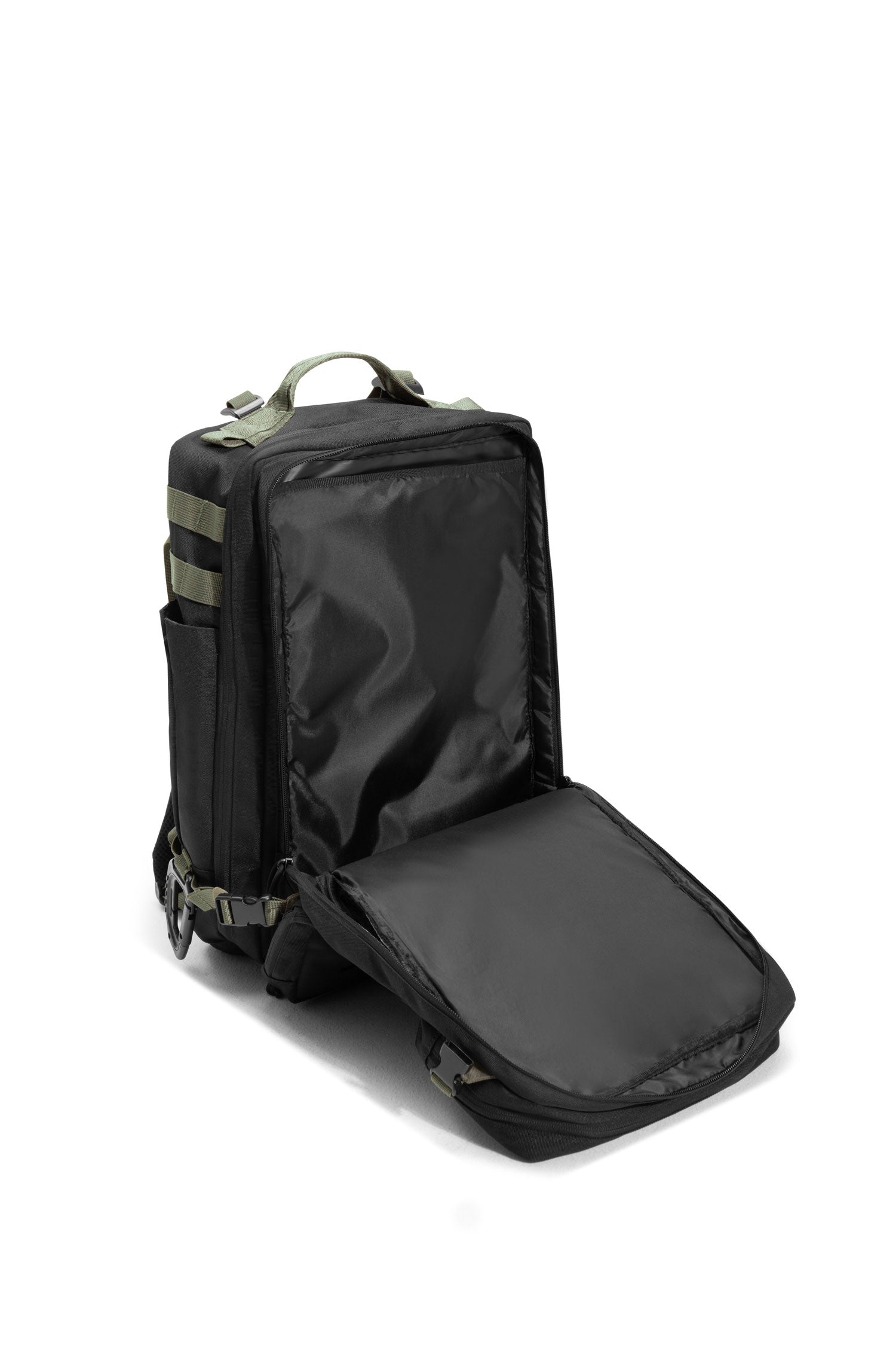 LAMGOYI กระเป๋าเป้ สายฟิตเนส GYM & HYROX Backpack 35L รุ่น TRAIN สีดำ-เขียว (Black-Green)-21