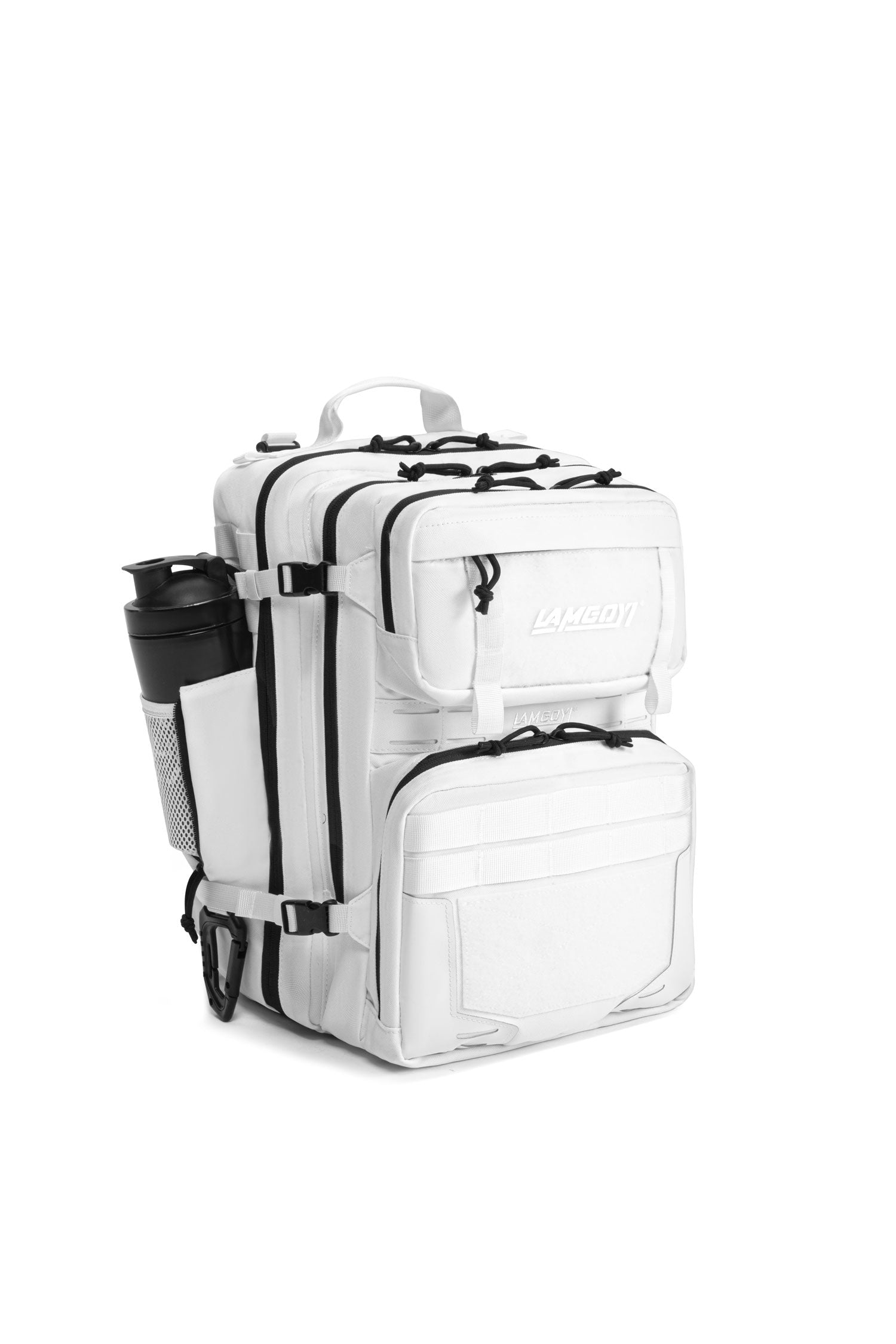 LAMGOYI กระเป๋าเป้ สายฟิตเนส GYM & HYROX Backpack 35L รุ่น TRAIN สีขาว (White)-18