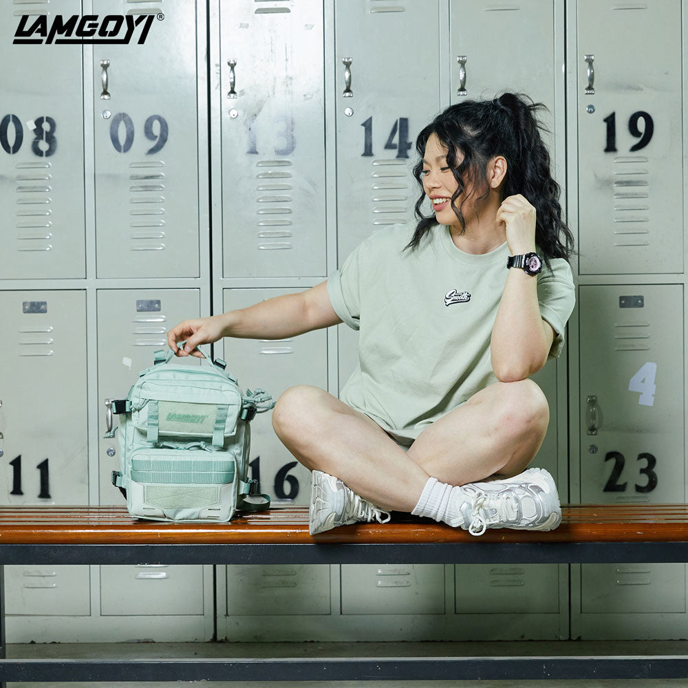 LAMGOYI กระเป๋าเป้ สายฟิตเนส GYM & HYROX Backpack 9L รุ่น TRAIN สีเขียว (Green)-17