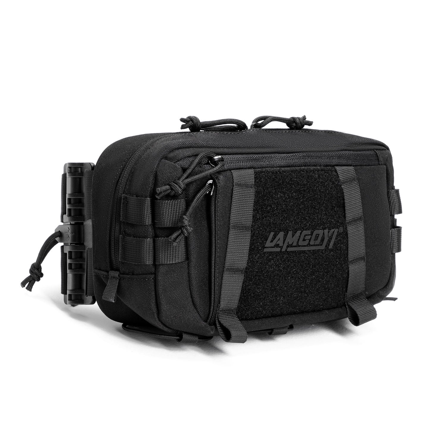 LAMGOYI กระเป๋าคาดอก สายฟิตเนส GYM & HYROX Chest Bag Cross Body รุ่น FORCE สีดำ (Black)-8
