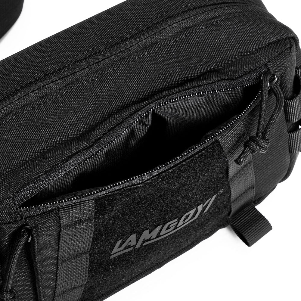 LAMGOYI กระเป๋าคาดอก สายฟิตเนส GYM & HYROX Chest Bag Cross Body รุ่น FORCE สีดำ (Black)-17