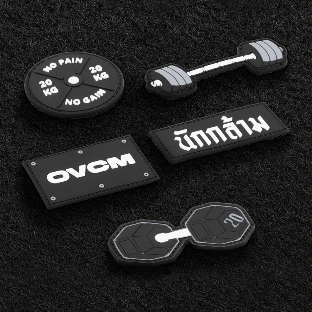OVCM แพทช์ติดกระเป๋า Series GYM LIFESTYLE (แพทช์ตีนตุ๊กแก)